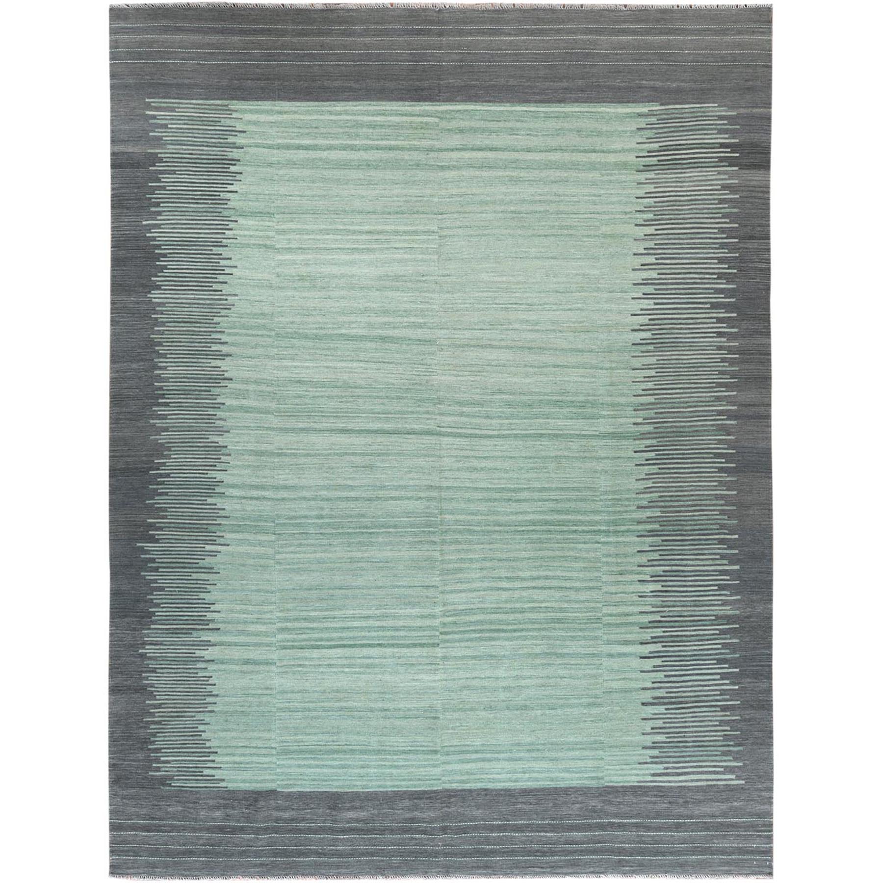 Modern & Contemporary Wool Hand-Woven Area Rug 9'2